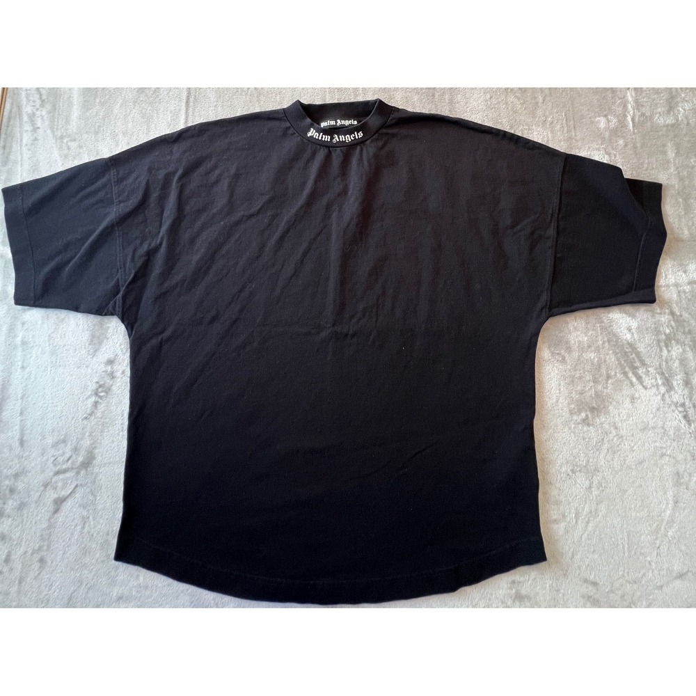 Palm Angels T-Shirt Mens Medium Black Logo Oversized Tee